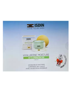 Isdin Coffret Crème Hydratane A L'Acide HYALURONIQUE Peaux Grasses +Eau Micellaire 30ML (Offerte)