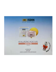 Isdin Coffret Crème Hydratante A L'Acide HYALURONIQUE Peaux Sensibles +Eau Micellaire 30ML (Offerte)