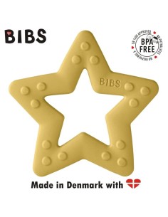 Bibs Anneau de dentition Bitie Star Mustard