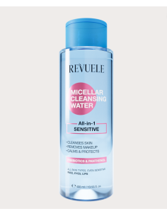 REVUELE EAU MICELLAIRE DÉMAQUILLANTE TOUT-EN-1 SENSITIVE 400ML