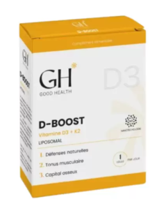 Good Health D-Boost Vitamine D3+K2 30 Gélules