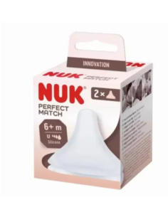 Nuk Perfect Match 2 Tétine En Silicone Souple Taille M 6M+
