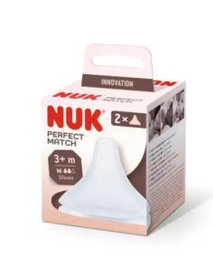 Nuk Perfect Match 2 Tétine En Silicone Souple Taille M 3M+