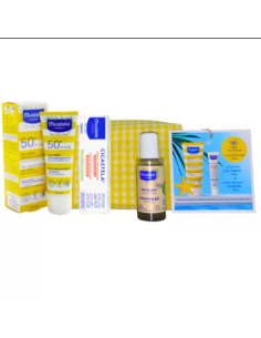 Mustela Trousse Jaune Lait Solaire 100ML+Cicastela Crème 40ML+ Gel Lavant Bio 45ML (Offert)