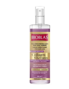 BIOBLAS Après Shampoing Liquide Au Collagène Et A La Kératine 200ML