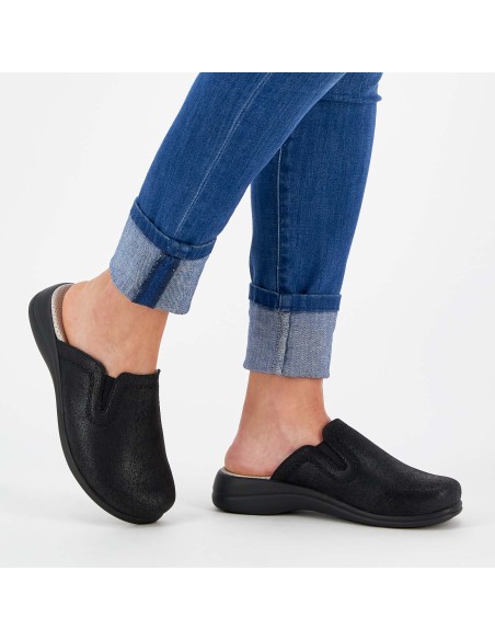 Scholl new toffee Noir