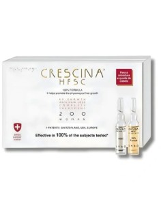 CRESCINA Traitement Complet (Anti Chute+Repousse) 200 Femme 10 +10 Ampoules