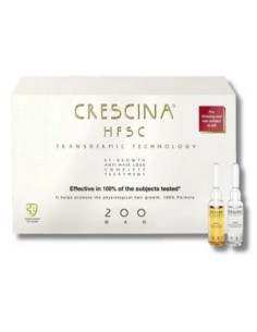 CRESCINA Traitement Complet (Anti Chute+Repousse) 200 Homme 10 +10 Ampoules