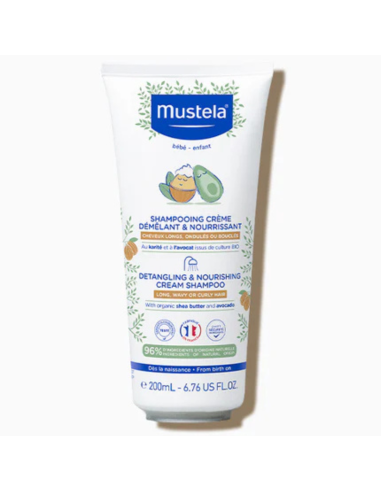 Mustela Shampoing Crème Démêlant Et Nourrissant 200ML