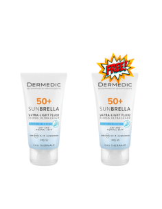Dermedic Sunbrella Ecran Crème solaire SPF 50+ Peaux mixte à grasse 50 ml+2eme Gratuite