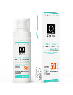QURIOS Écran Solaire Q-sun protect Invisible SPF 50 Peau Mixte à Grasse