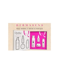 QURIOS Coffret DermaSENS (Ecran Invisible +Sérum+Crème Visage +Mousse)Peau Sèche