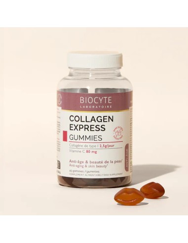 Biocyte Collagen Express Gummies Goût Fruits 60 Gommes