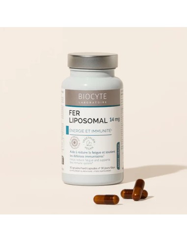Biocyte Fer Liposomal 30 Gélules Biocyte Fer Liposomal 30 Gélules