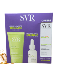 SVR Sebiaclear Coffret (Crème Lavante + Ampoule AZ) +...