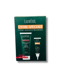 Luxéol Coffret Sérum Anti Chute Progressive + Shampoing anti chute