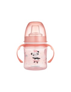 Canpol Tasse d'apprentissage bec en silicone Rose 120 ml