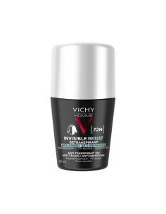 Vichy Déodorant Homme Invisible Resist Dermo-Detranspirant 72H Roll On 50ML