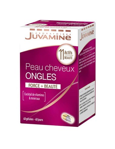 Juvamine Peau Cheveux Ongles 40 gélules