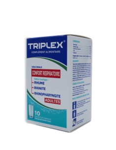 Triplex Confort Respiratoire Adulte Boite de 10