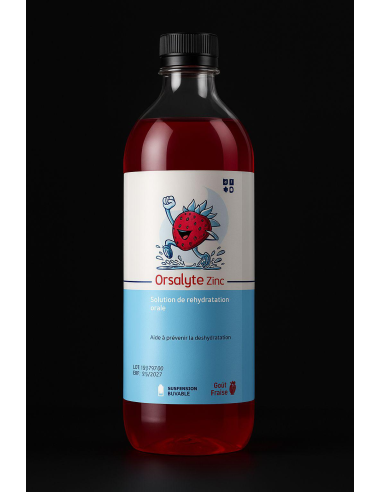 ORSALYTE ZINC FRAISE SOL REHYDRATATION 1L
