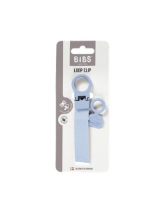 Bibs Attache Sucette Clip Loop Dusty Blue
