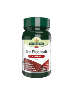 Natures aid Zinc Picolinate 15mg 30 Comprimés