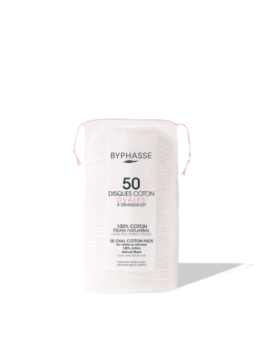 Byphasse Coton Disque Démaquillant B/50 OVALES
