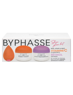 Byphasse Kit Skin Glow Crème Vitamine C 50ML Et Retinol 50ML+Beauty Blender (Offert)