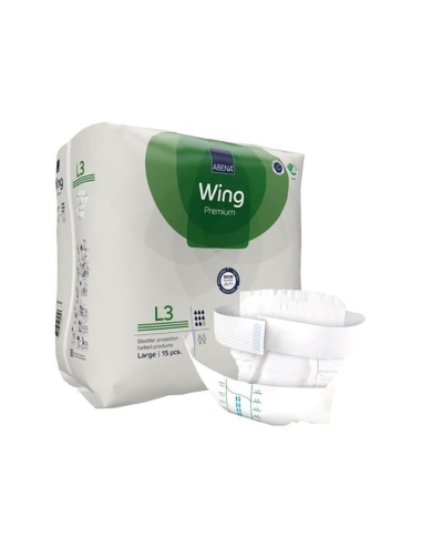 ABENA Wing Premium Couche Adulte L3 15 Pieces