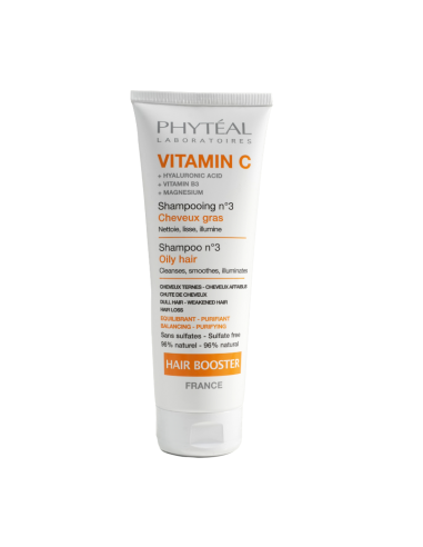 Phytéal Vitamine C Shampoing Booster N°3 Cheveux Gras 250ml