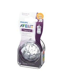 Avent 2 Tétines Naturel 6m+