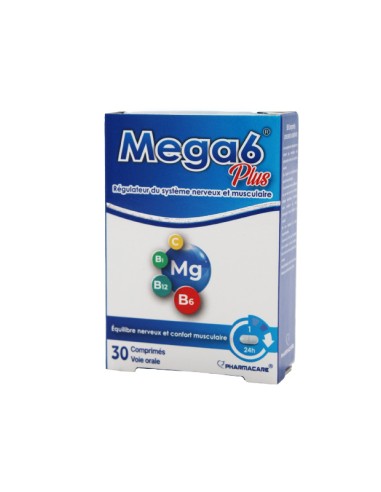 Mega 6 Plus 30 Comprimes