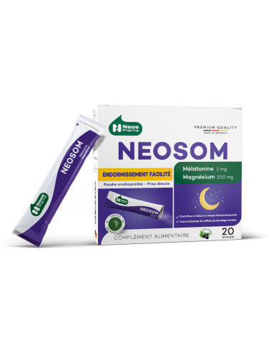 NEOSOM MELATONINE + MAGNESIUM STICKS B/20