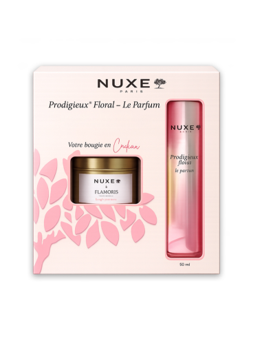 NUXE Coffret Prodigieux Le Parfum Florale 50ML+BOUGIE (OFFERT)