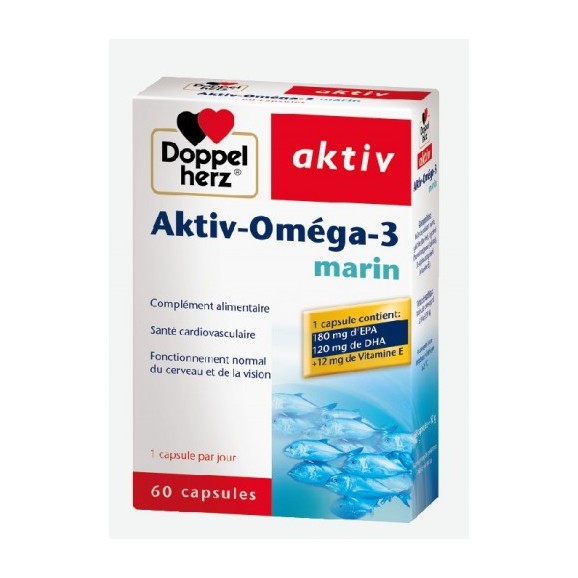 Doppel Herz AKTIV Omega 3 60 Gélules