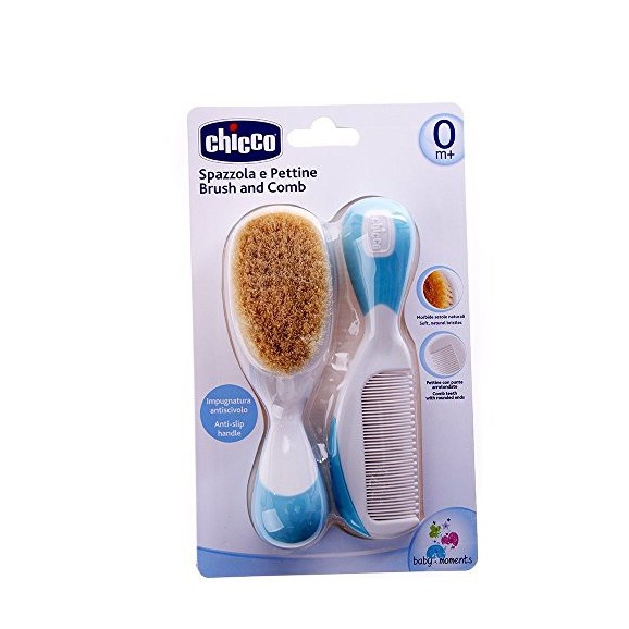 Chicco Brosse et Peigne Bleu 0m+