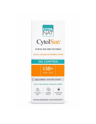 Cytol CytolSun Oil Control Ecran Solaire Invisible SPF50+ 50ML