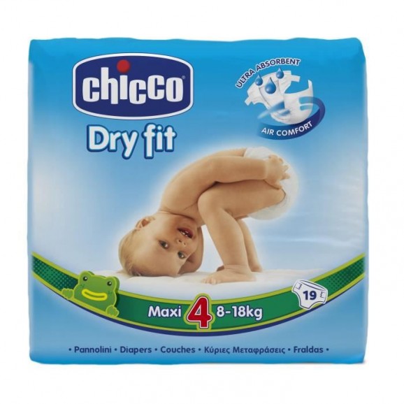 Chicco Couche Maxi Taille 4 (8-18kg) 19 Pcs