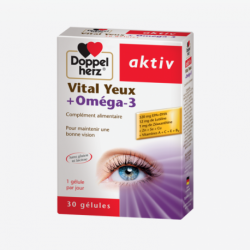 Doppel Herz AKTIV Vital yeux Omega 3 Boite de 30 Comprimés