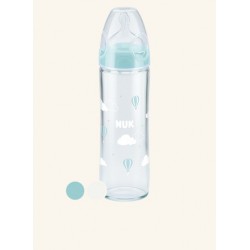 Nuk Biberon en Verre 230ML Blue 0-6M