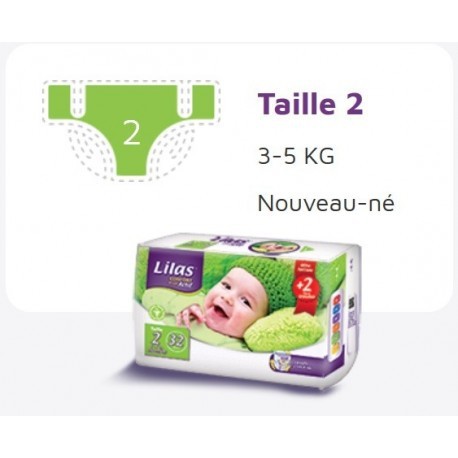 Lilas Couche Bebe Pharmacie Taille 2 3 5kg 32pcs 1001para Parapharmacie En Ligne Pas Cher En Tunisie