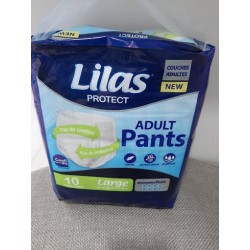 Lilas Couche Adulte Pants Large Boite de 10