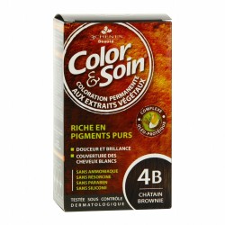 3 chênes Color & Soin coloration 4B Châtain Brownie 135ml