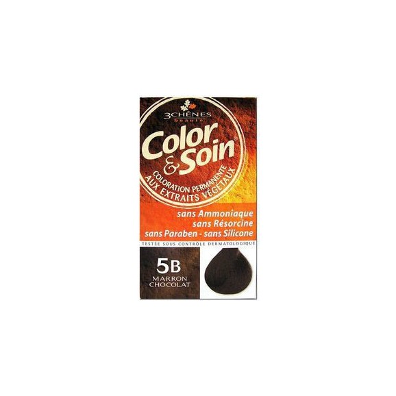 3 chênes Color & Soin coloration 5B Marron Chocolat 135ml