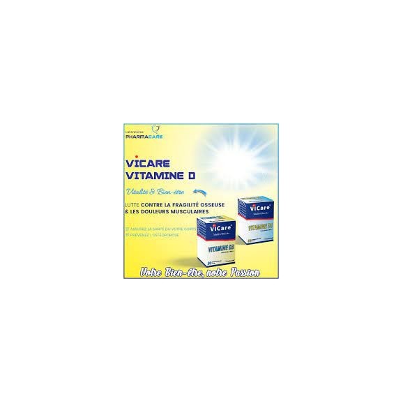 Pharmacare Vicare Vitamine D 400UI 60 Comprimes